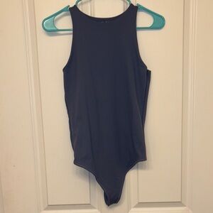 Abercrombie & Fitch l Soft AF Collection Blue High Neck Bodysuit
